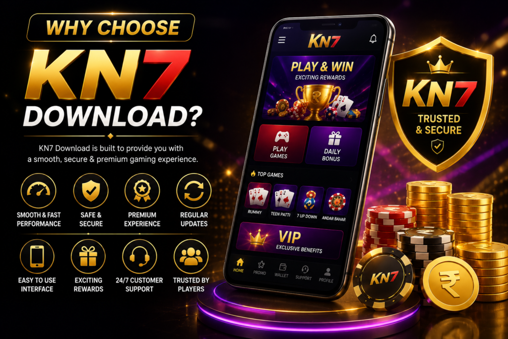 KN7 Download welcome guide with premium gaming platform overview