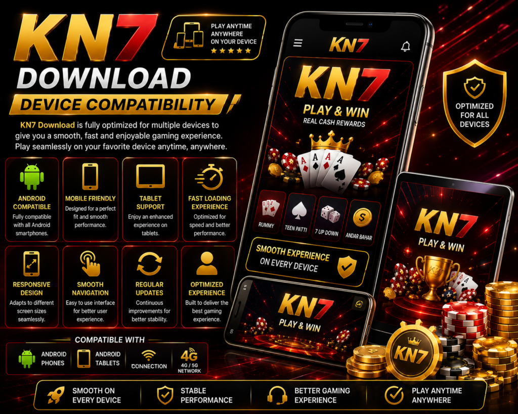 KN7 Download device compatibility for Android smartphones and tablets